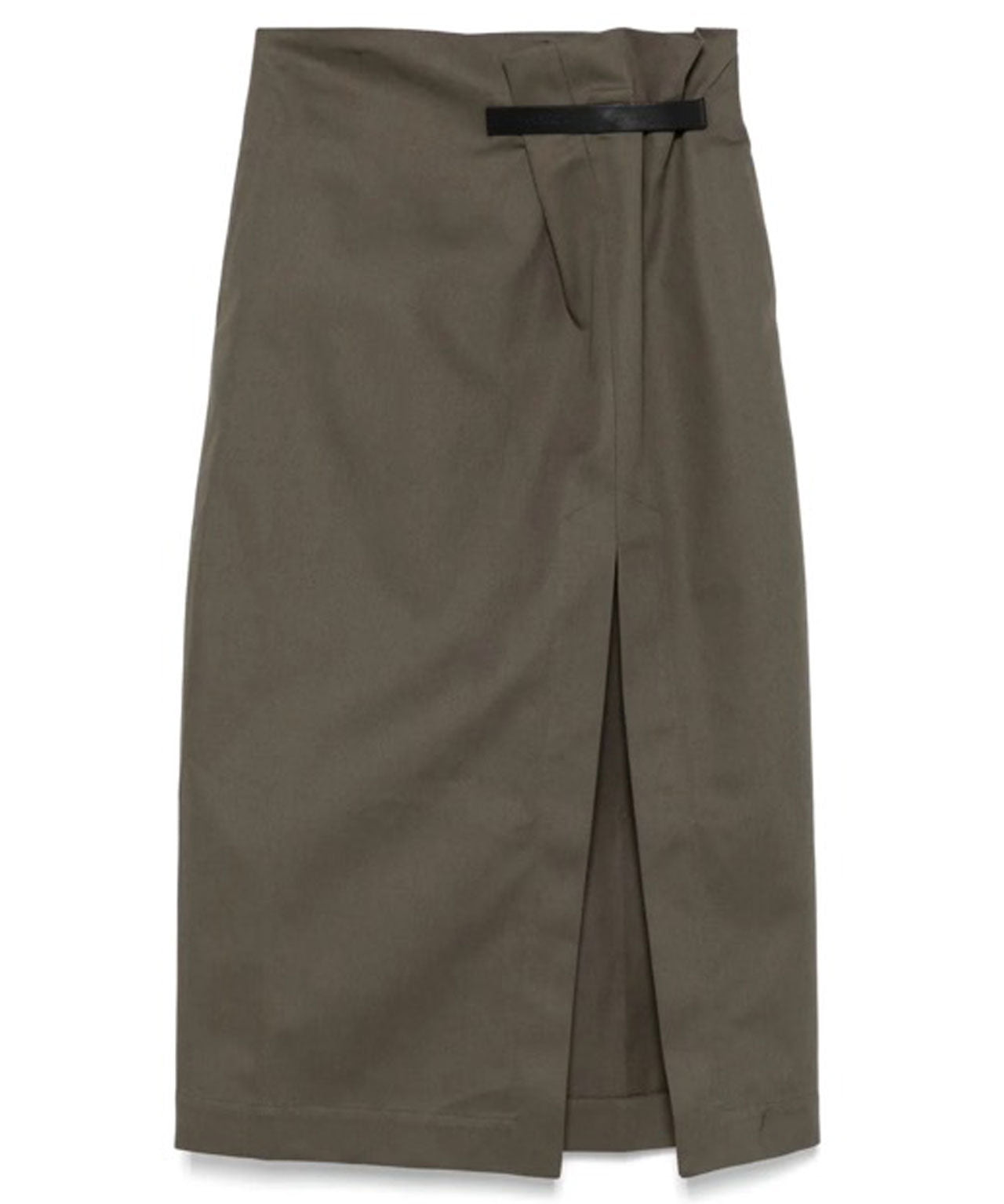 JW ANDERSON Dunkelgrauer Rock mit Ledergurt