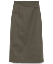 JW ANDERSON Dunkelgrauer Rock mit Ledergurt