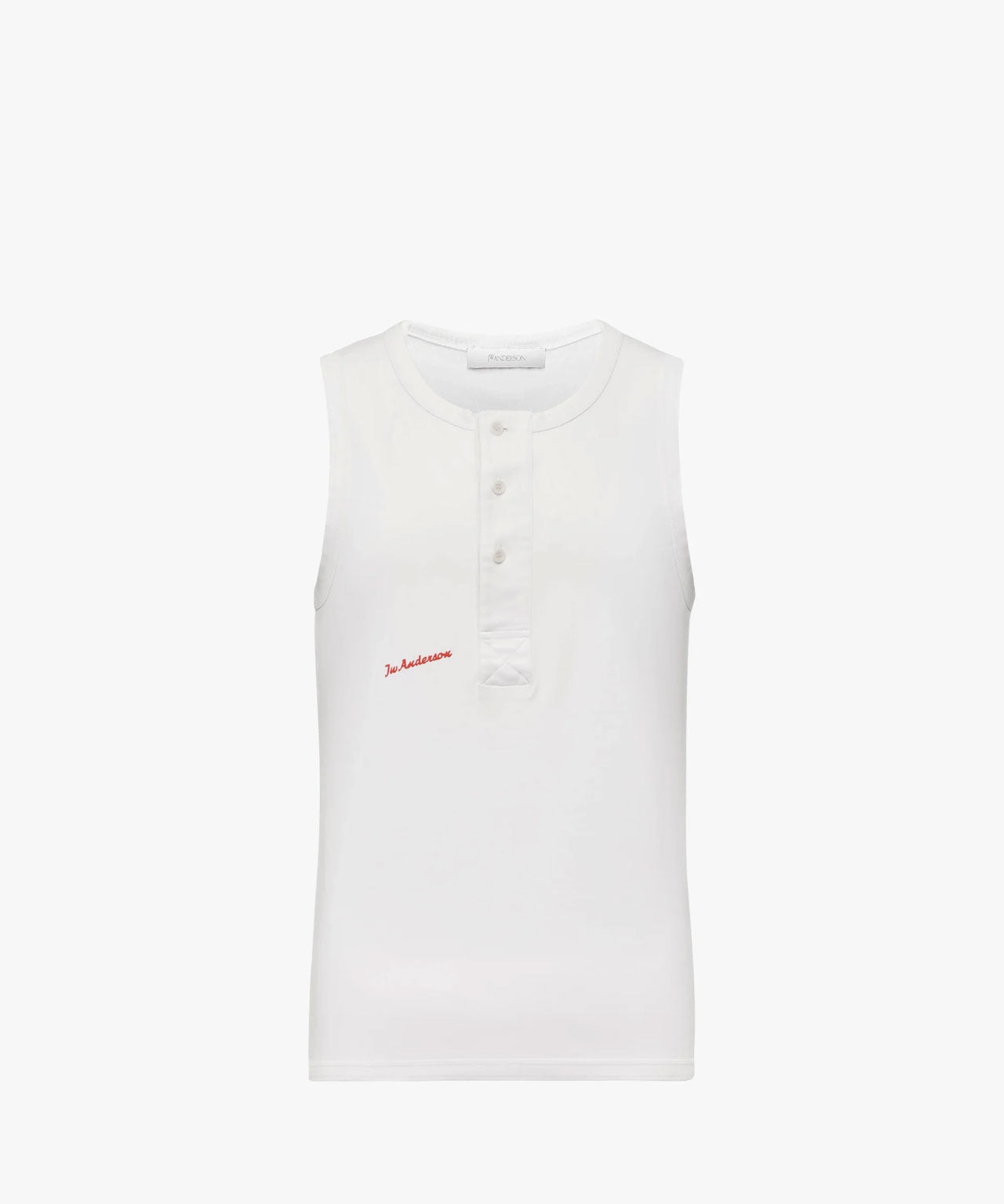 JW ANDERSON Cremeweißes Henley Top