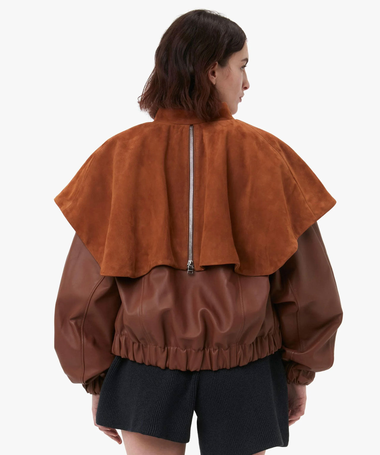 JW ANDERSON Cognacbraune Lederjacke
