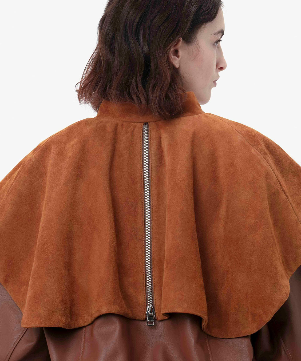 JW ANDERSON Cognacbraune Lederjacke