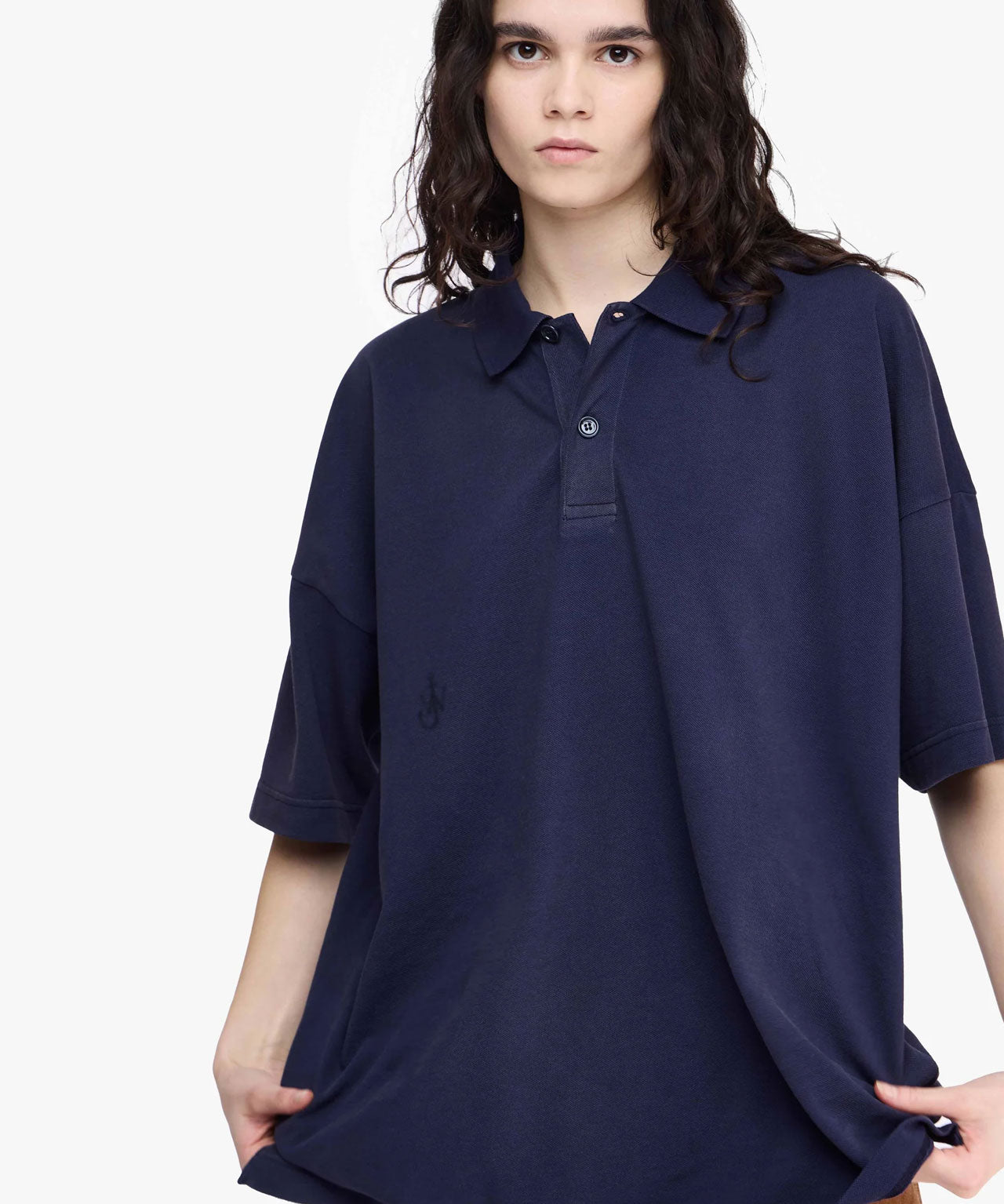 JW ANDERSON Dunkelblaues Polo