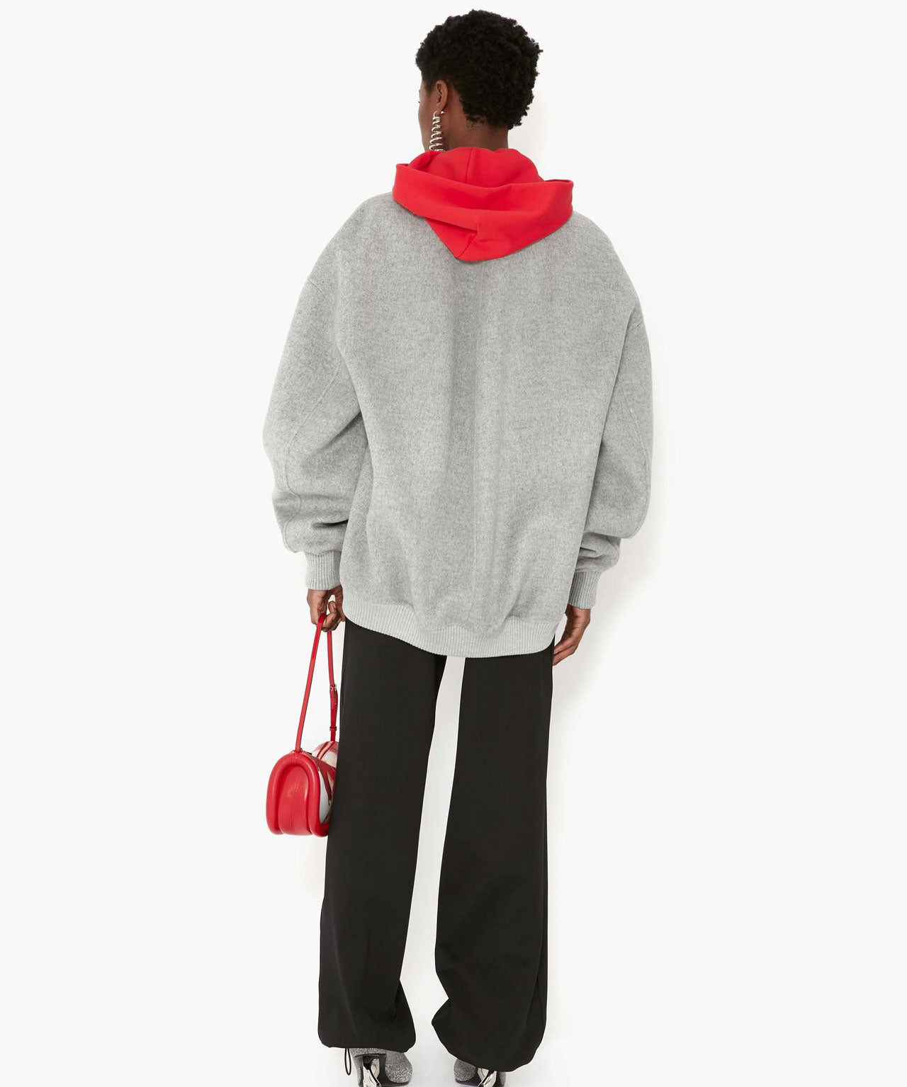 JW ANDERSON Graue, oversized Bomberjacke