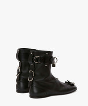 JW ANDERSON Schwarze Lederbooties mit Schnallen