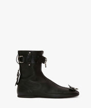 JW ANDERSON Schwarze Lederbooties mit Schnallen