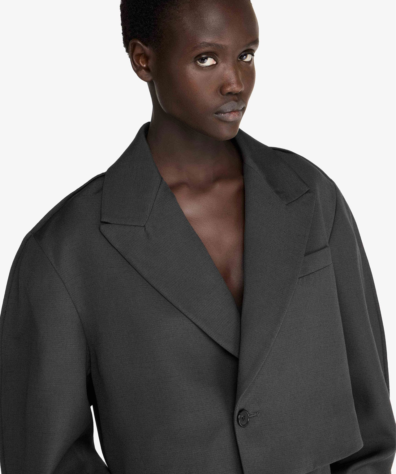 JW ANDERSON Dunkelbrauner, cropped Blazer