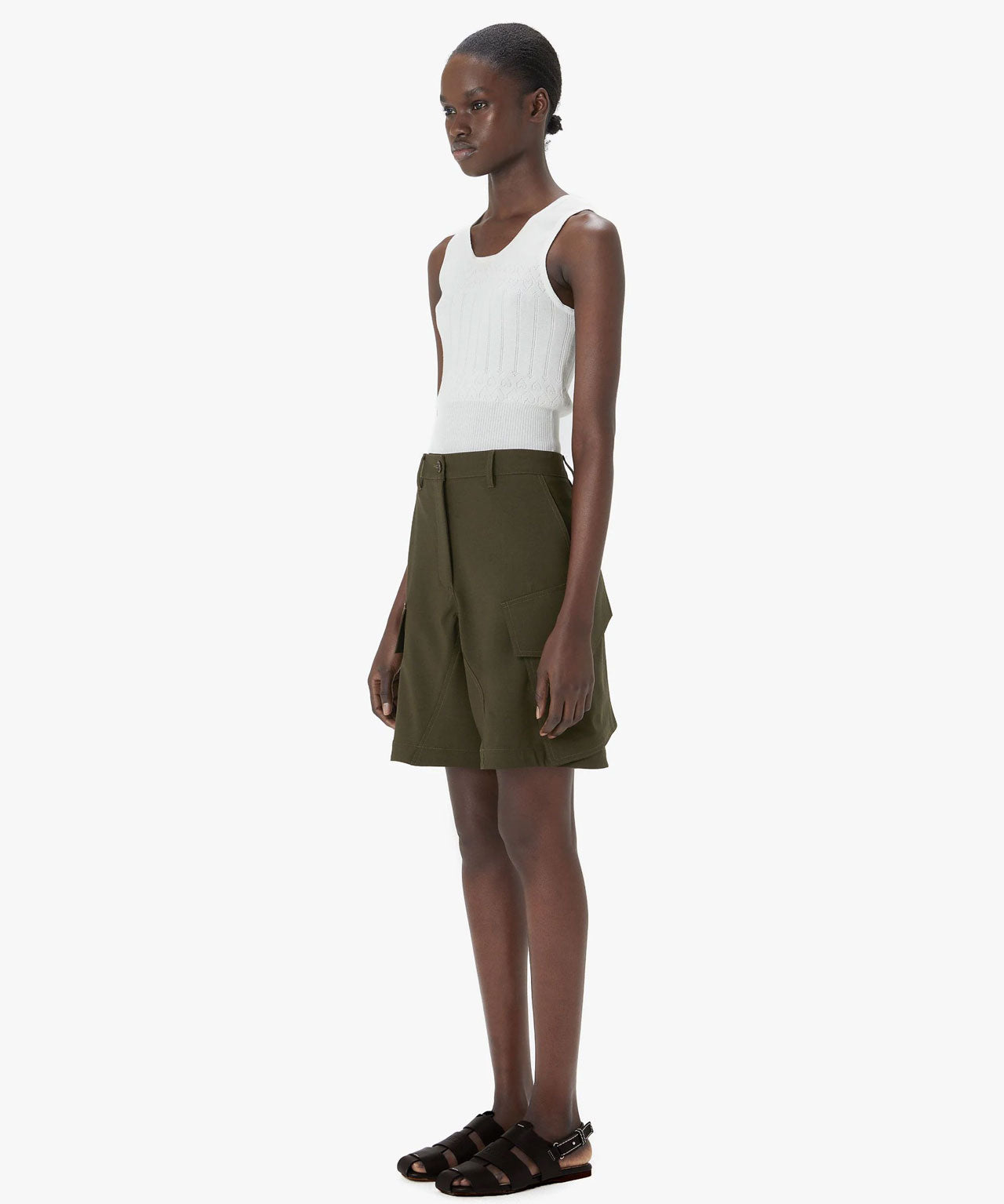 JW ANDERSON Schwarze Ledersandale