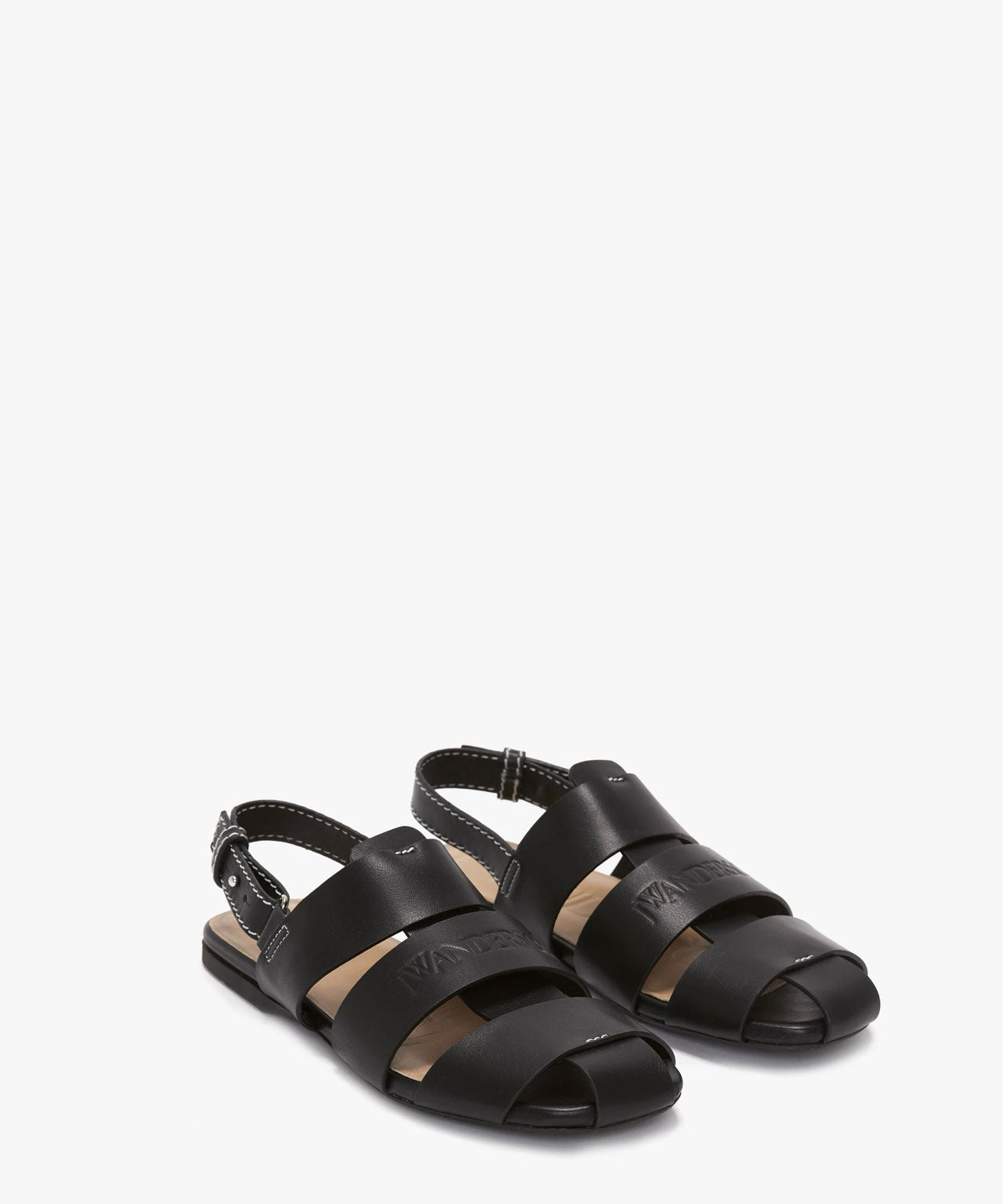JW ANDERSON Schwarze Ledersandale