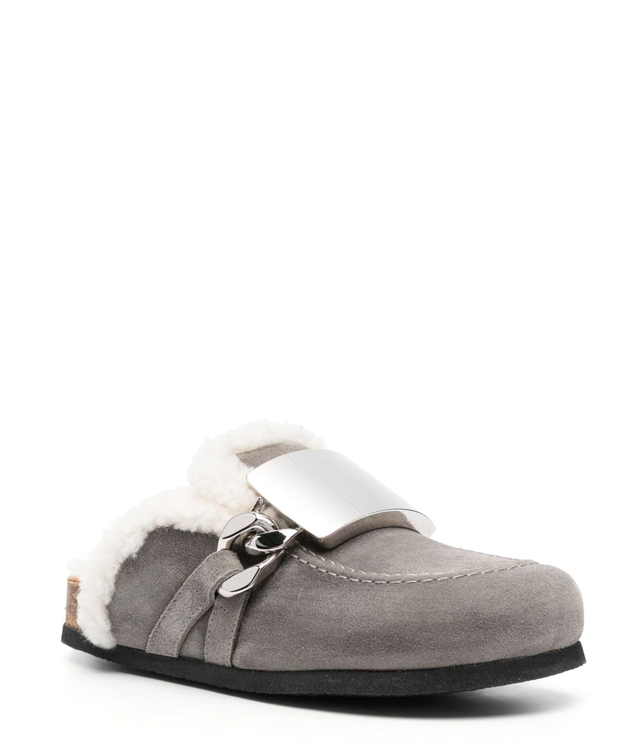 JW ANDERSON Graue Wildlederloafer