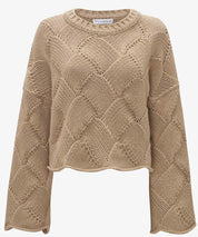 JW ANDERSON Verkürzter Grobstrickpullover