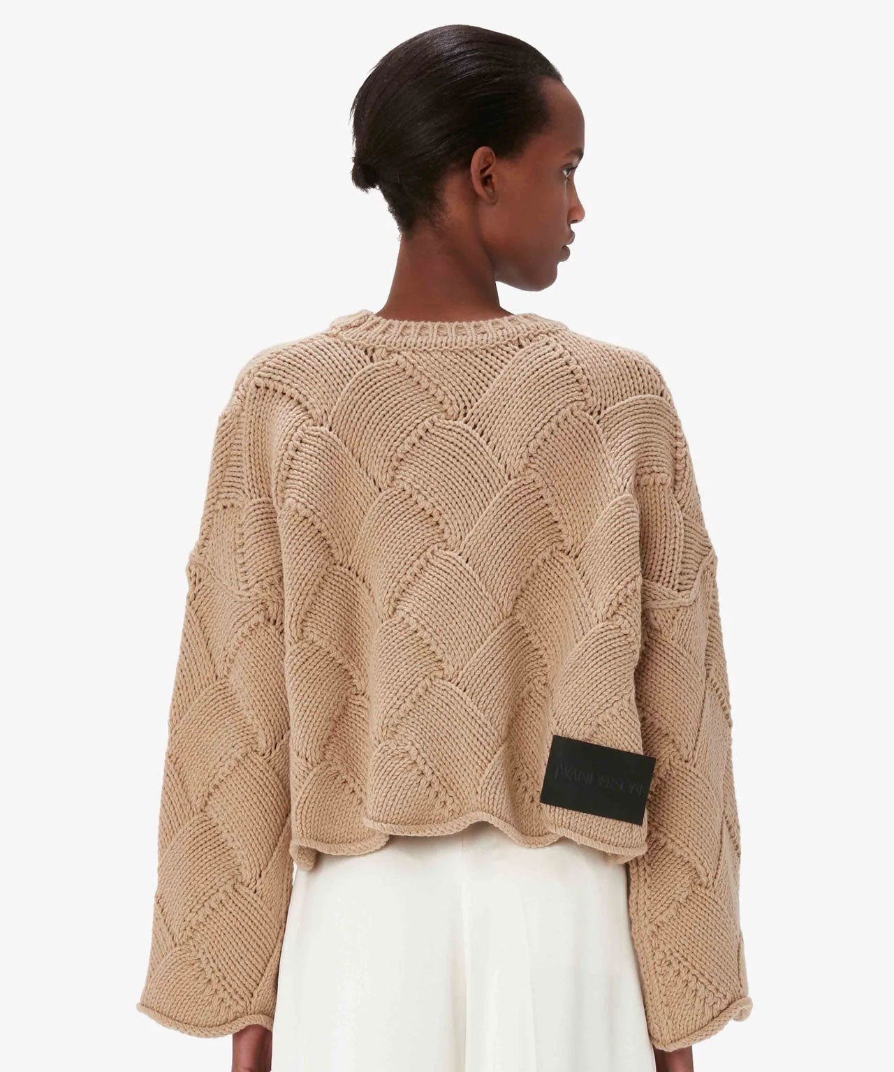 JW ANDERSON Verkürzter Grobstrickpullover