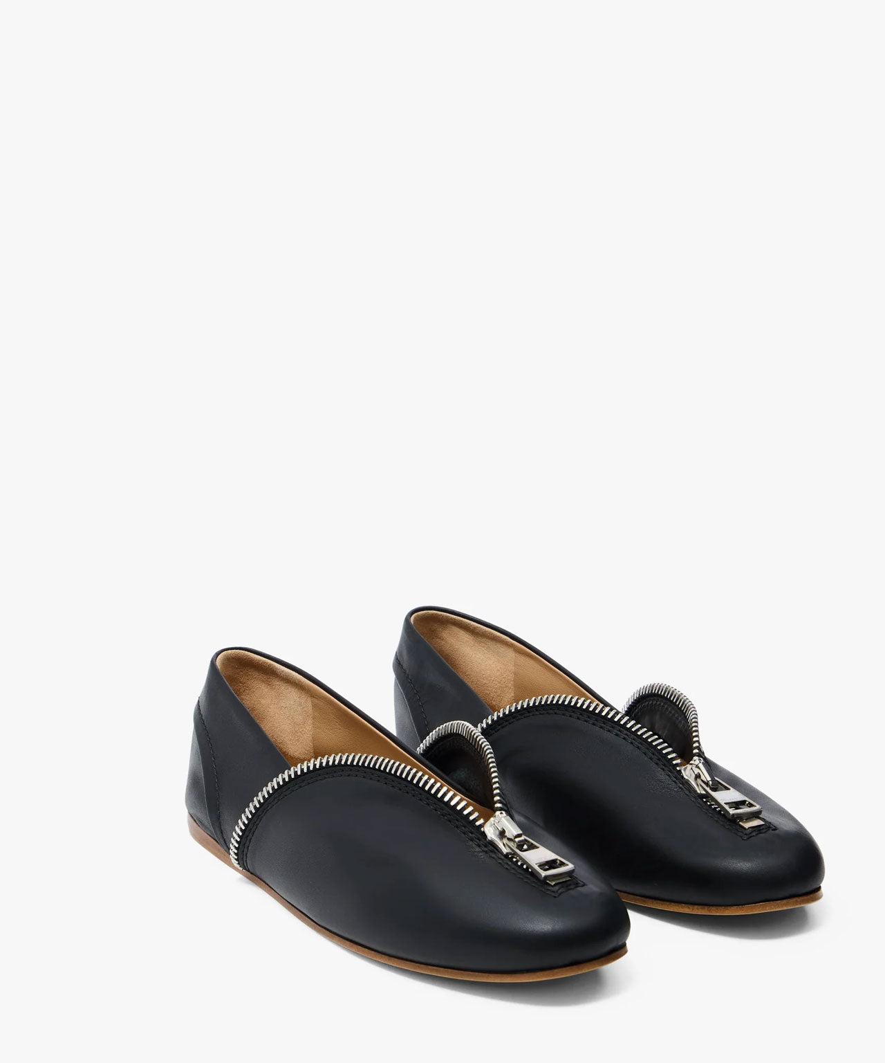 JW ANDERSON Schwarze Lederballerinas