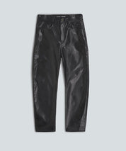 KASSL Editions Schwarze, oil gecoatete Ballontrouser