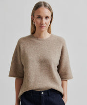 second-female-selena-o-knit-strick-shirt-beige-meliert-stylealbum