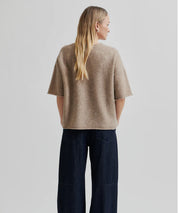 second-female-selena-o-knit-strick-shirt-beige-meliert-stylealbum