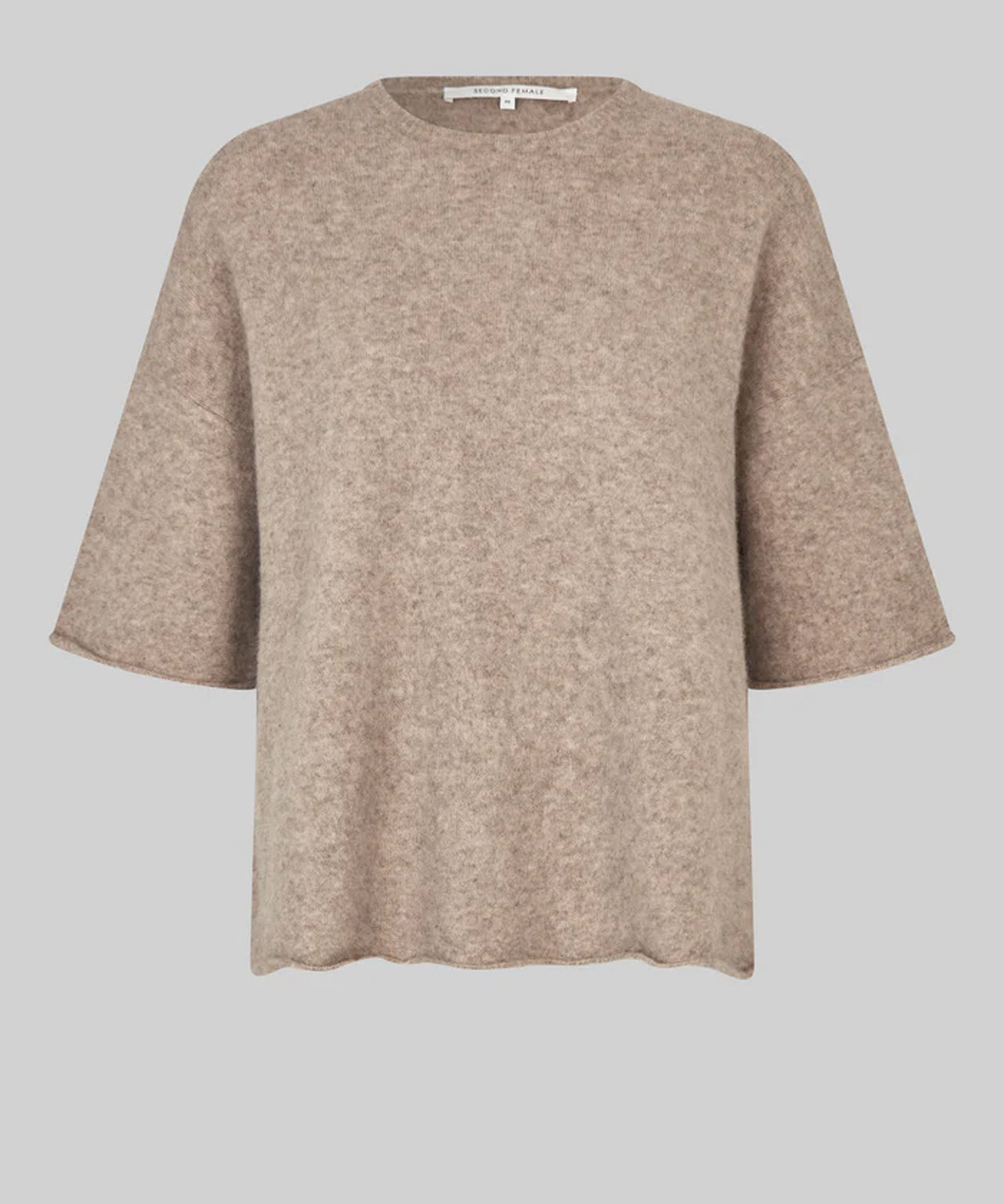 second-female-selena-o-knit-strick-shirt-beige-meliert-stylealbum