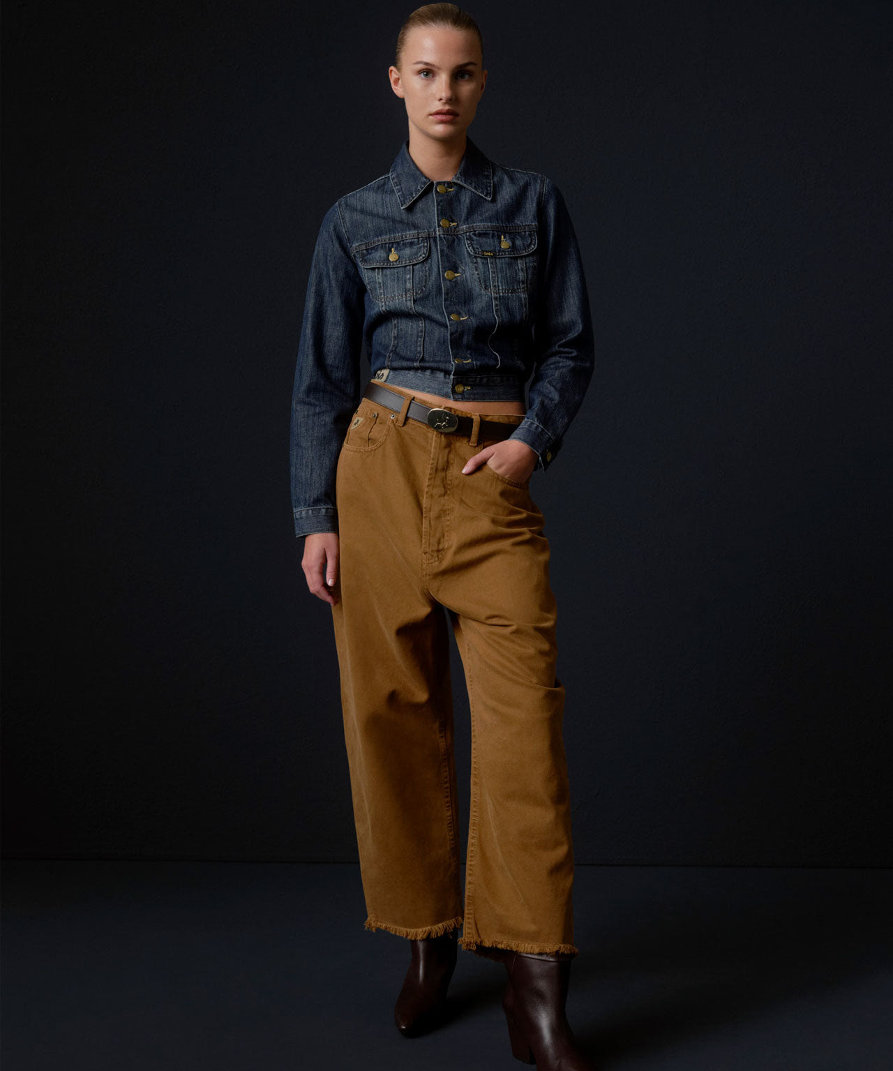 LOIS Braune highwaisted Jeans