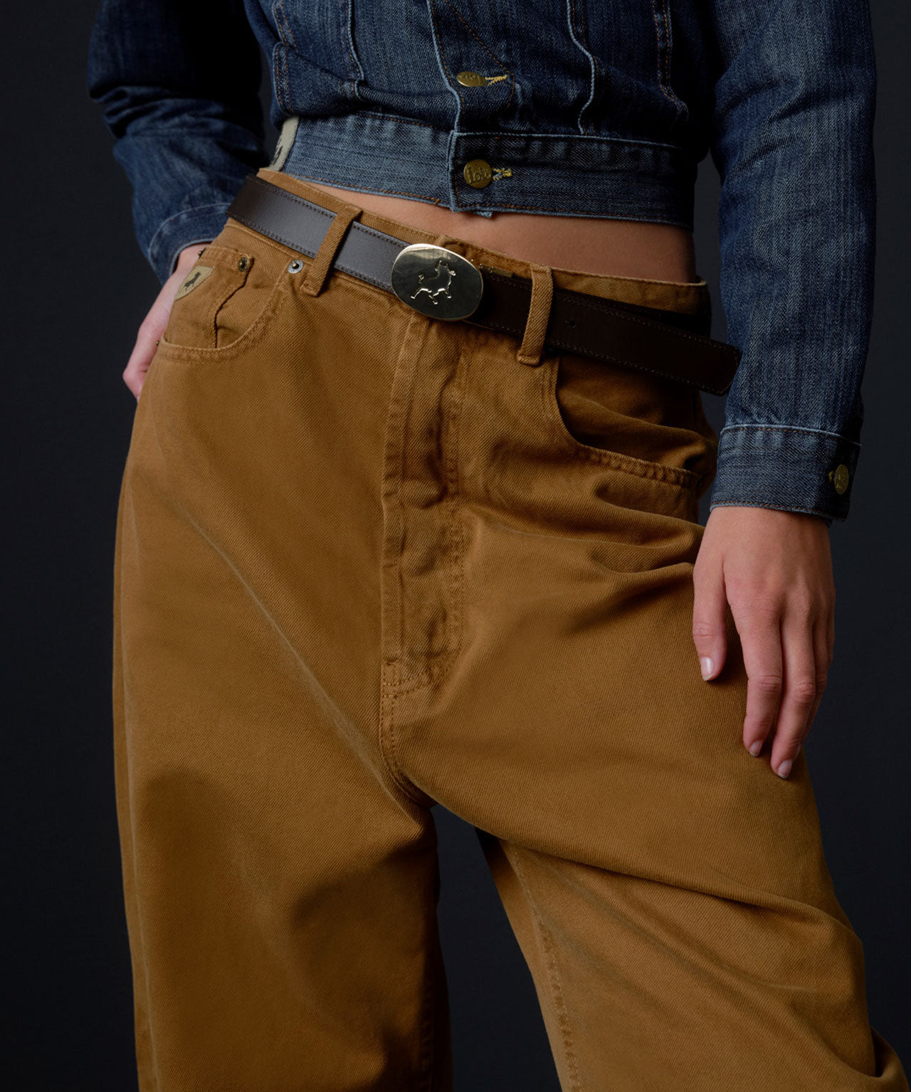 LOIS Braune highwaisted Jeans