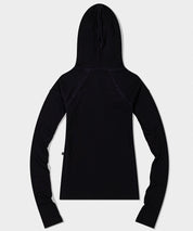 LOW CLASSIC Ripp-Longsleeve mit Kapuze