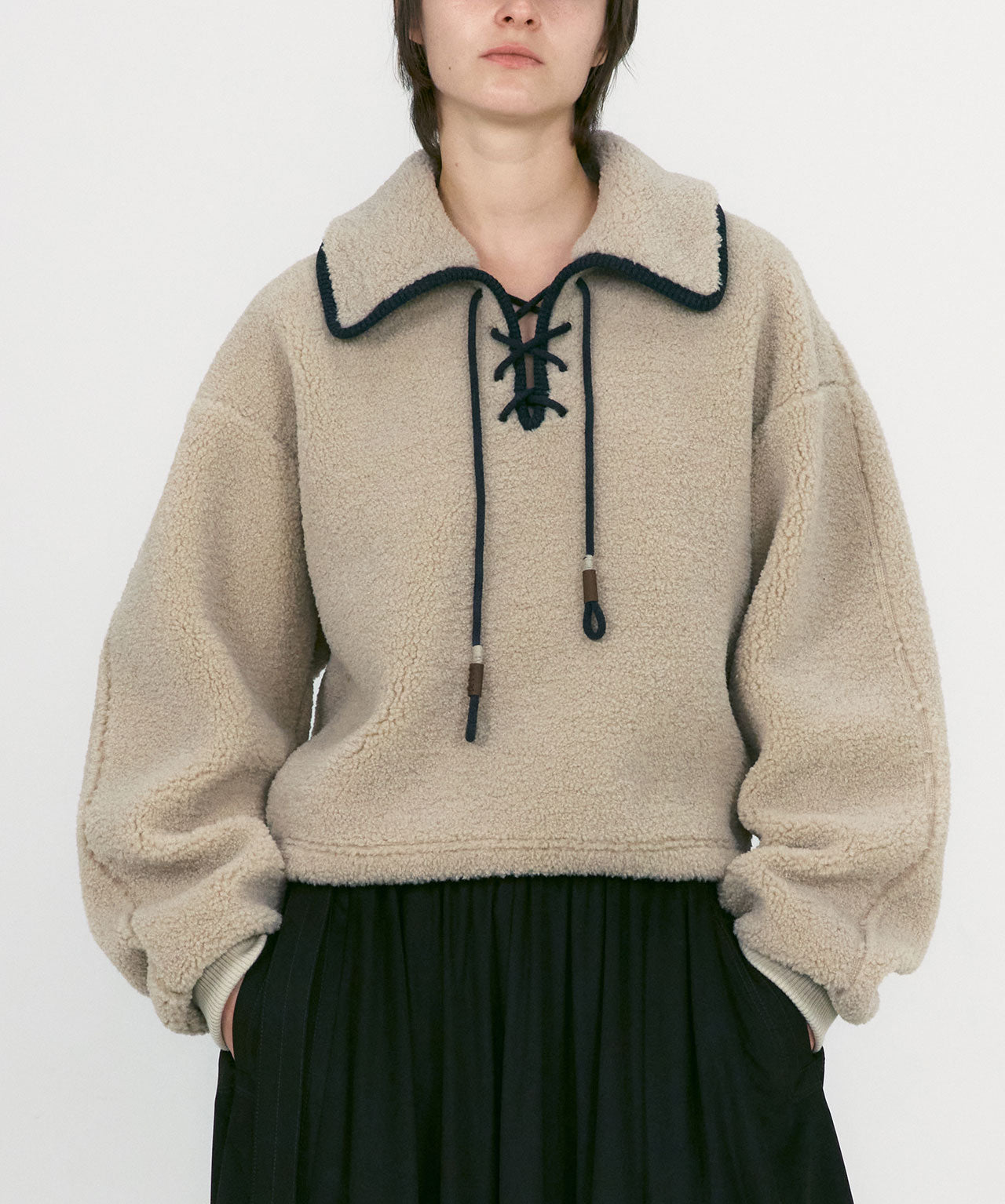LOW CLASSIC Boxy Fleecesweater