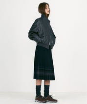 LOW CLASSIC Graue Kunstlederjacke