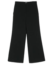 LOW CLASSIC Schwarze, weite Anzughose aus Wolle