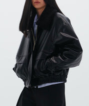 LOW CLASSIC Schwarze Pilotenjacke