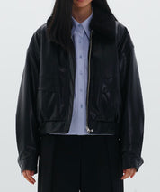 LOW CLASSIC Schwarze Pilotenjacke