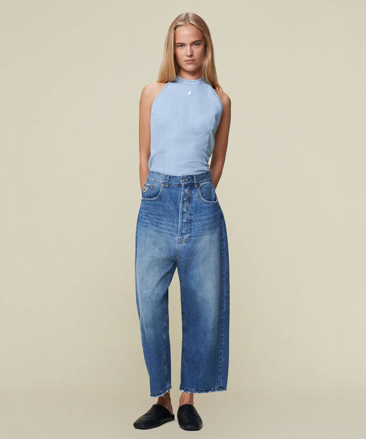 LOIS Highwaisted Jeans im Used-Look