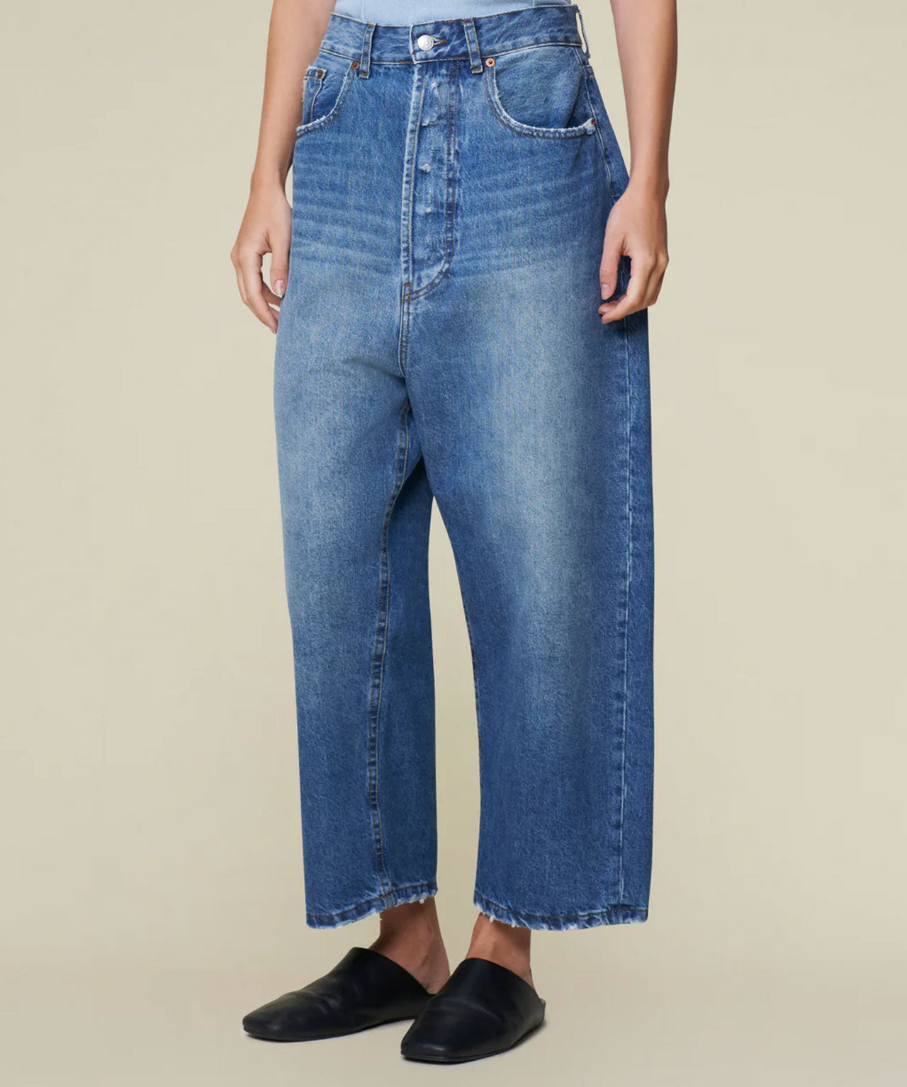 LOIS Highwaisted Jeans im Used-Look