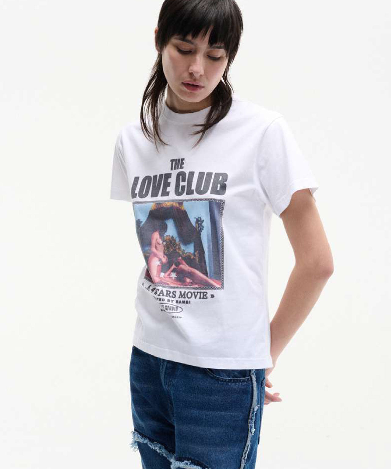 CARNE BOLLENTE Weißes T-Shirt mit Frontprint – Ansicht 1