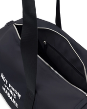 Drôle de Monsieur Schwarze Gymbag aus Nylon – Detailansicht