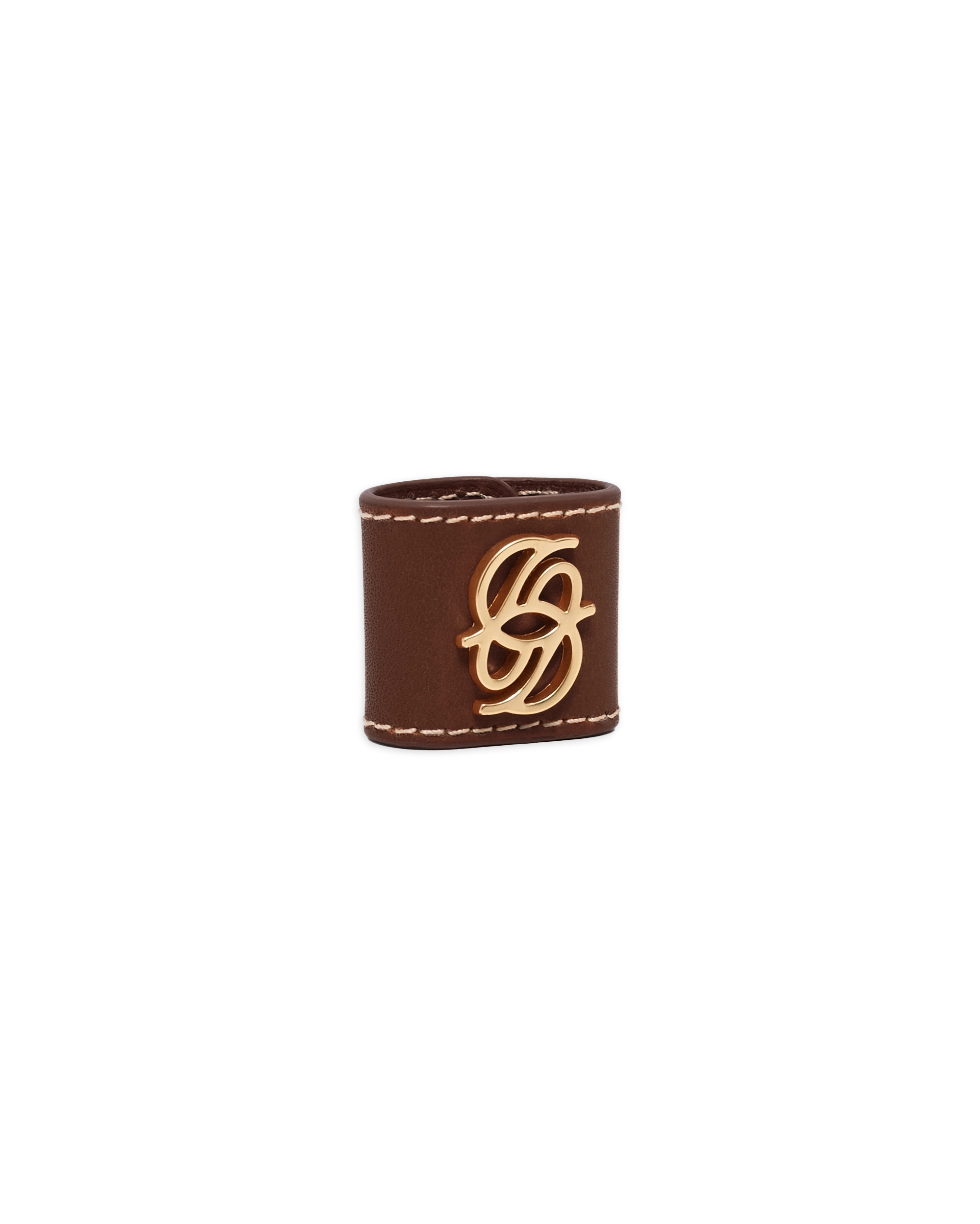 Drôle de Monsieur Seidenbandana mit Lederring – Ansicht 4