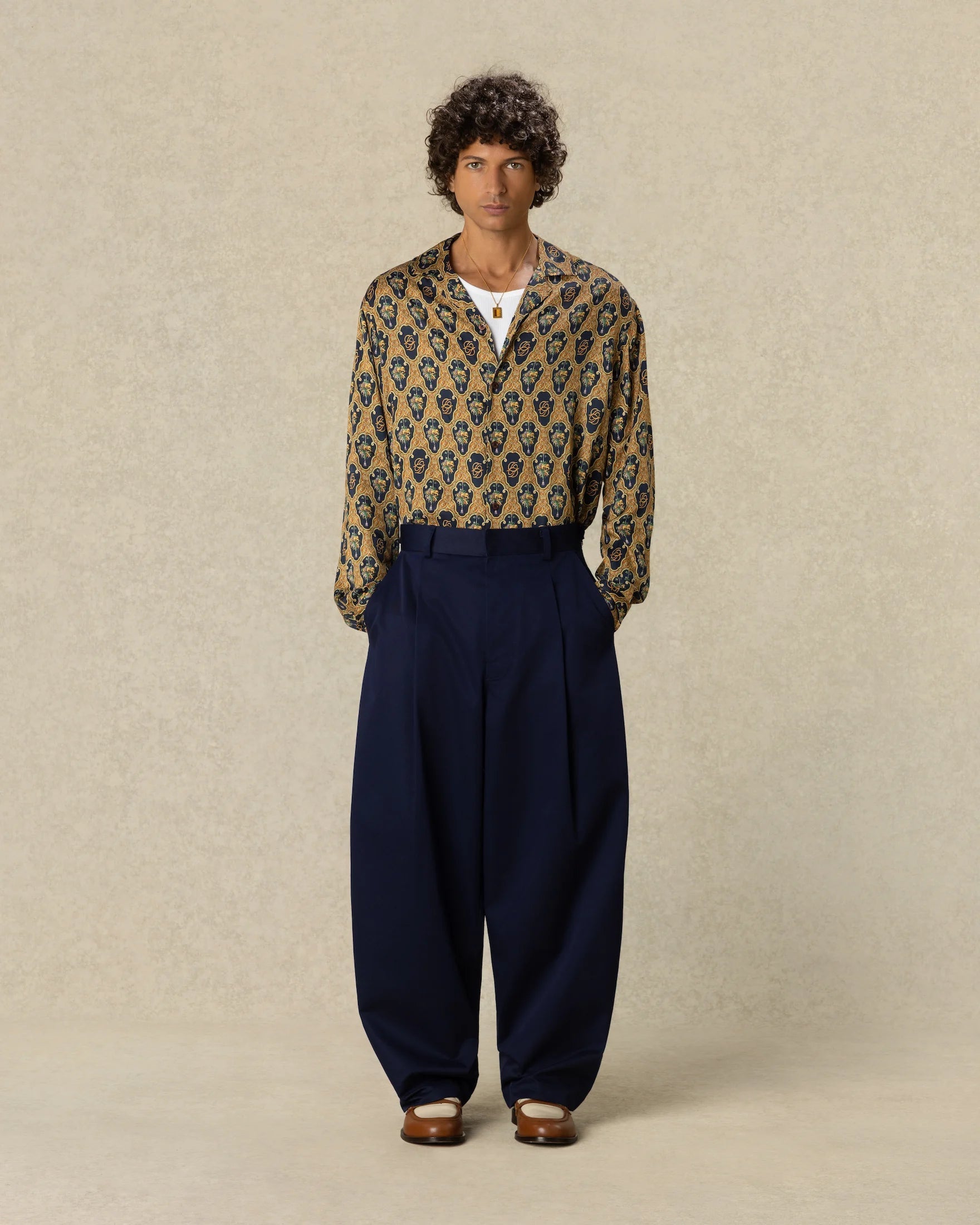 Drôle De Monsieur Nachtblaue Slacks – Ansicht 3
