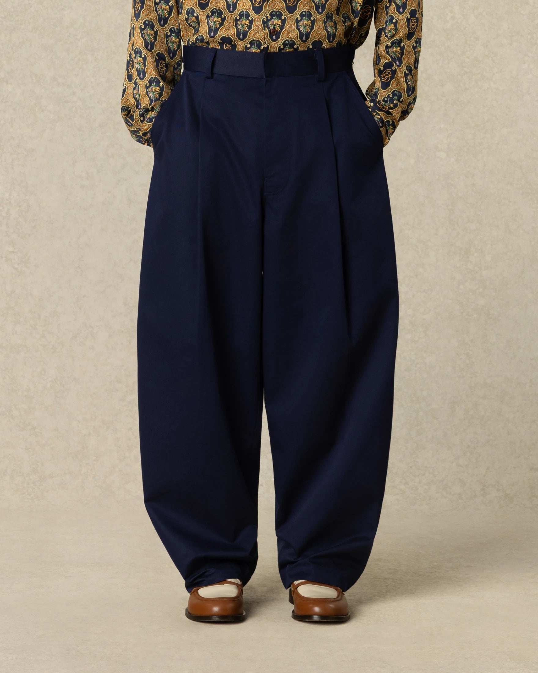 Drôle De Monsieur Nachtblaue Slacks – Ansicht 2