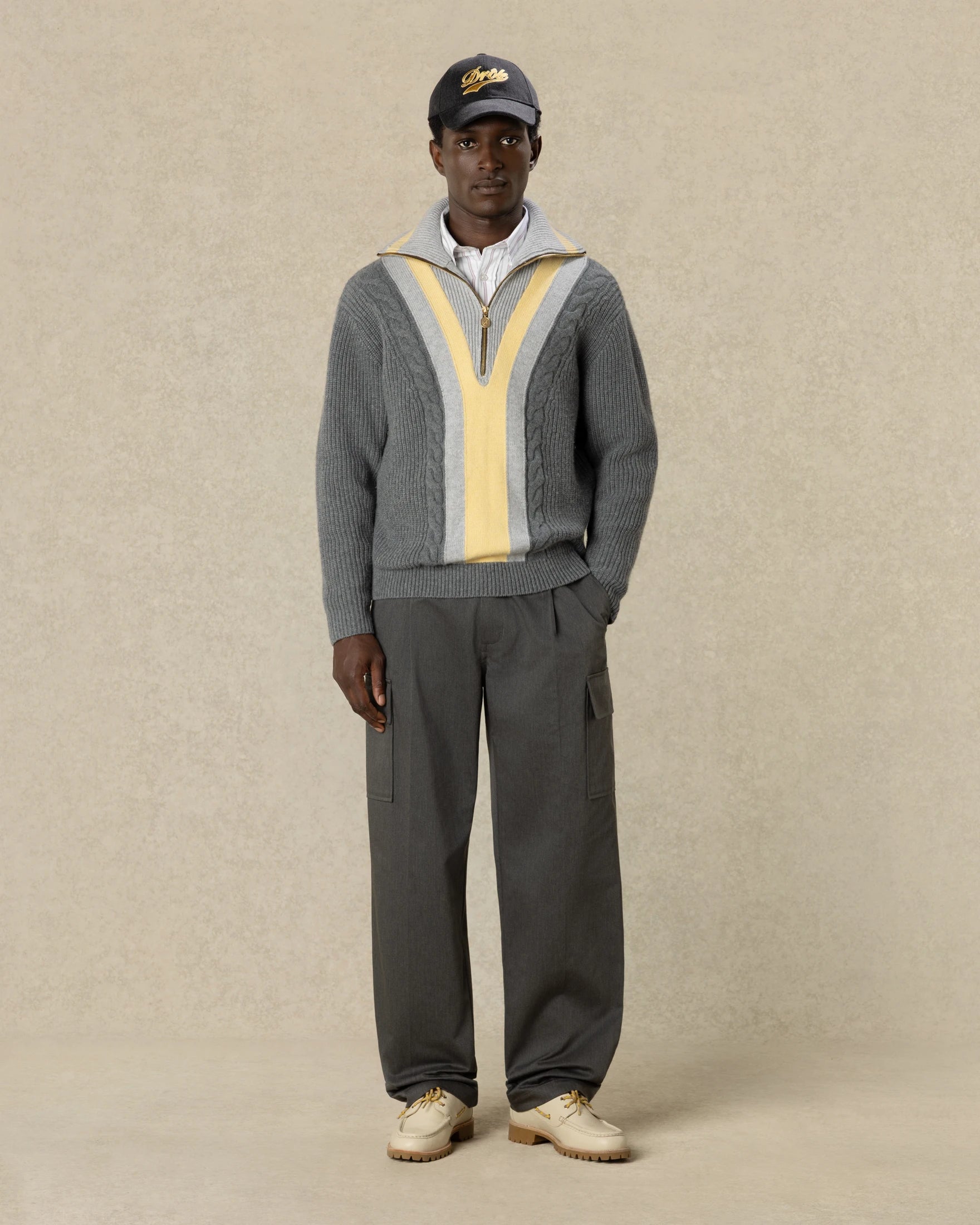 Drôle De Monsieur Stricktroyer mit Colorblocking – Ansicht 3