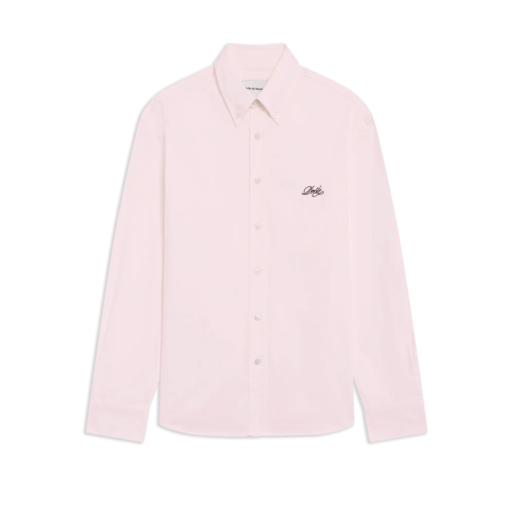Drôle De Monsieur Rosa Hemd mit Stickerei – Ansicht 1