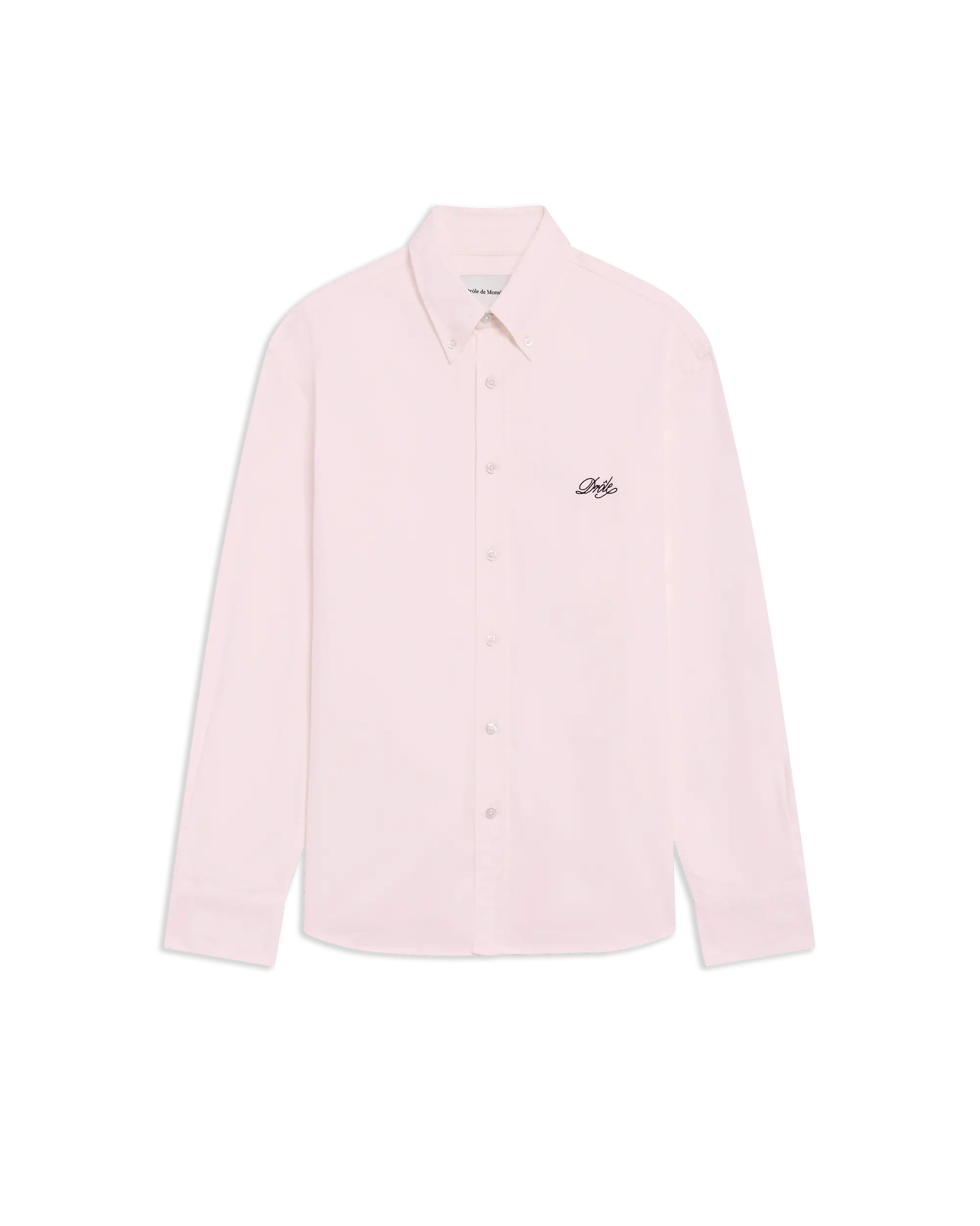 Drôle De Monsieur Rosa Hemd mit Stickerei – Ansicht 1
