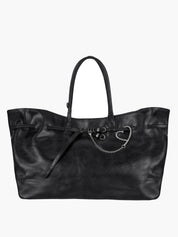 MARGESHERWOOD Big Grandma XL aus Glattleder, Schwarz