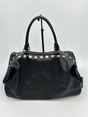 MARGESHERWOOD Schwarze, studded Ledertasche