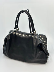 MARGESHERWOOD Schwarze, studded Ledertasche