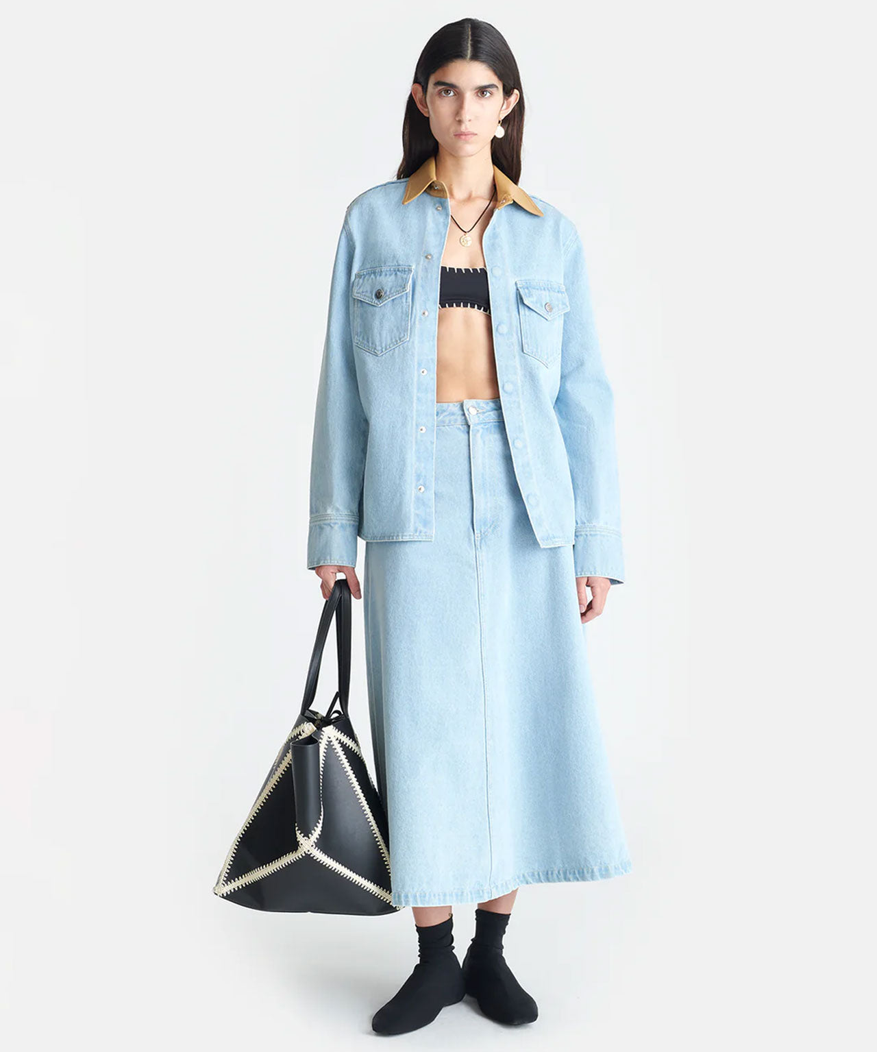 NANUSHKA Denimovershirt