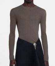 NANUSHKA Schlammfarbenes Longsleeve