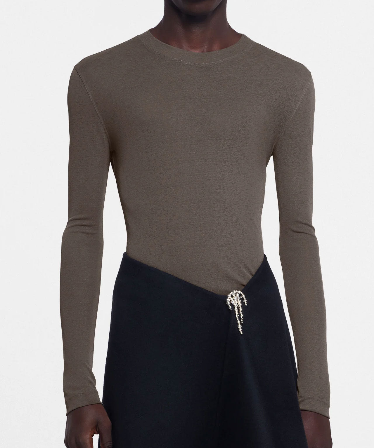 NANUSHKA Schlammfarbenes Longsleeve