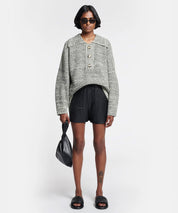 NANUSHKA Melierter, oversized Pullover im Cashmeremix