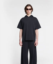 NANUSHA Schwarzes T-Shirt mit Hoodie