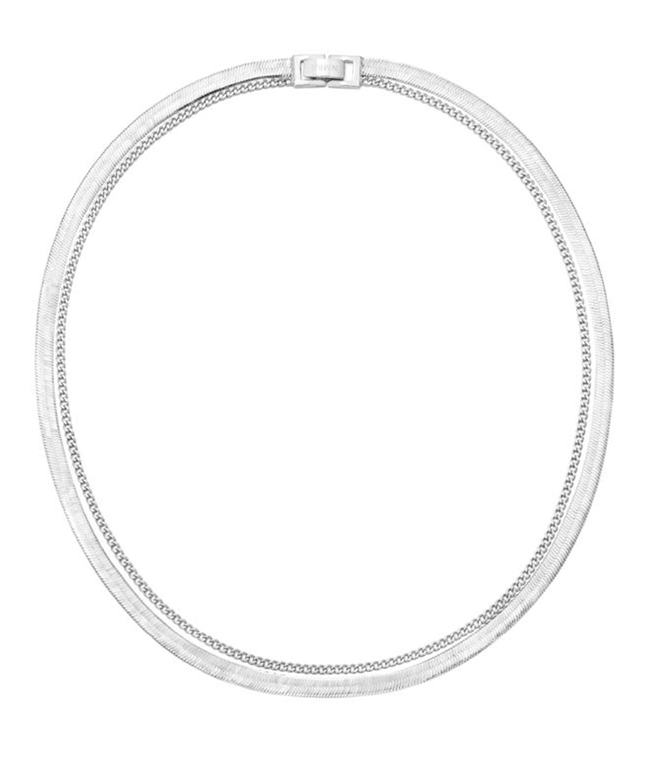 numbering-multi-layered-chain-necklace-silver-silber-gold-stacking-stylealbum