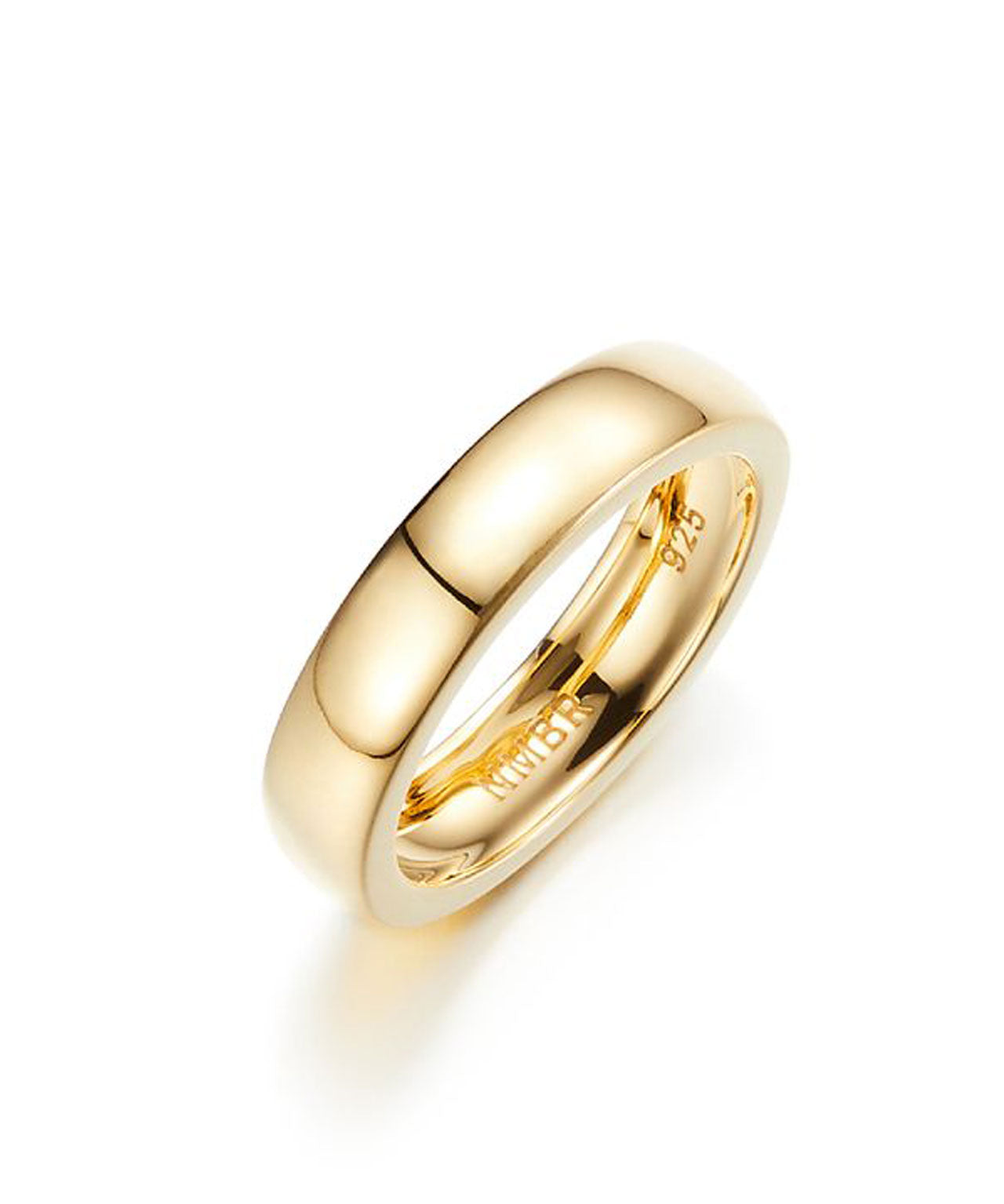 NUMBERING Schmaler Ring, Gold/Silber