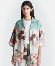 NANUSHKA Kurzarmbluse aus Seide