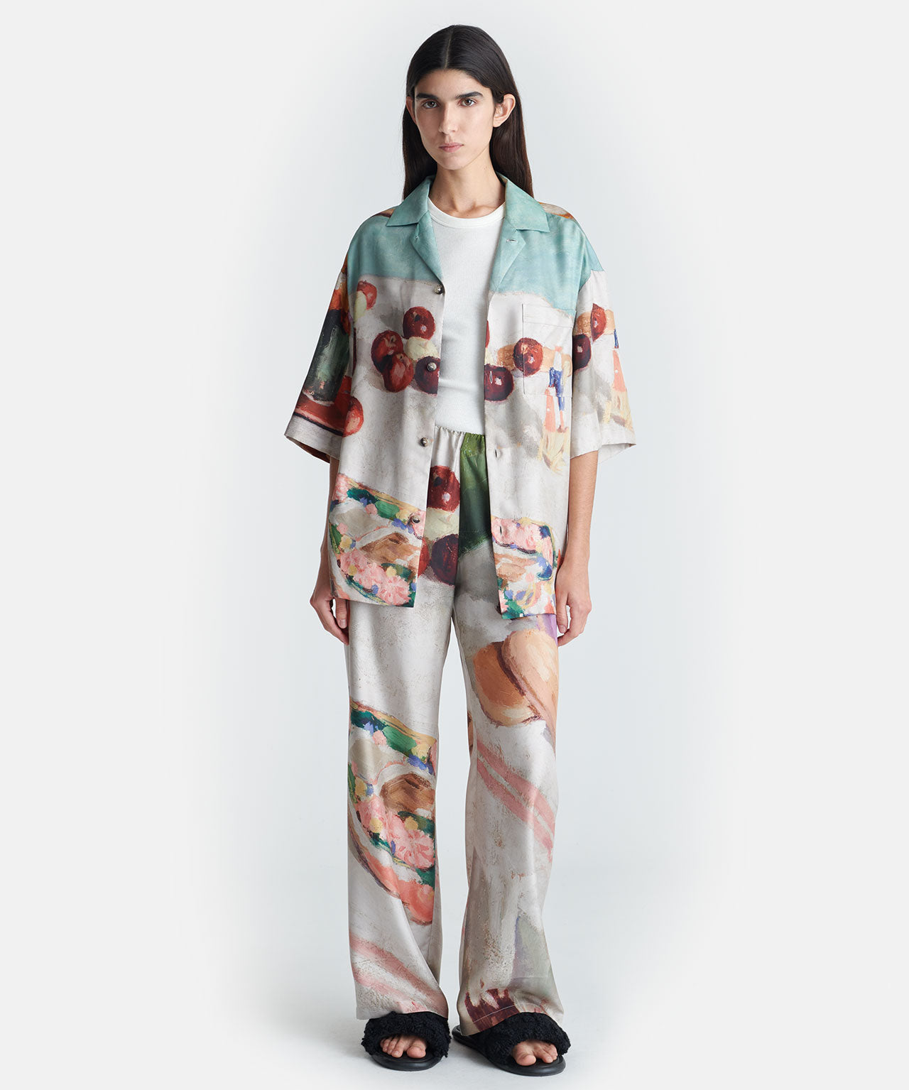 NANUSHKA Kurzarmbluse aus Seide